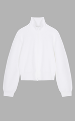 Sweater / JNBY Cotton Short Cardigan with Dual-Zip