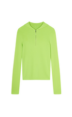 Sweater / JNBY Wool Slim Fit Half-Zip Hooded Pullover