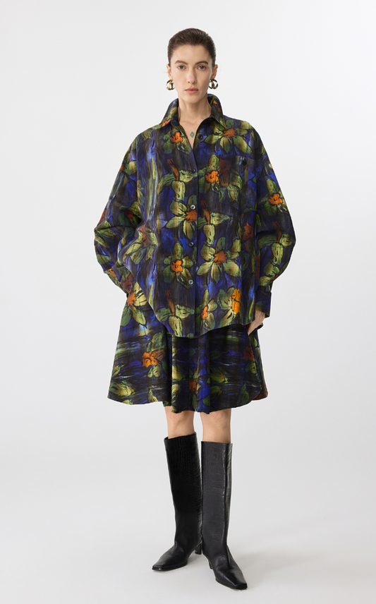 Shirt / JNBY Hand-Painted Acrylic Daffodil Shirt