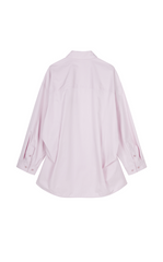 Shirt/JNBY Oversized Cotton Twill Bow-Knot V-Neck Shirt