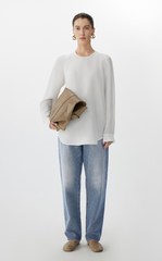 Shirt / JNBY Loose-Fit Silk Power-Spun Top