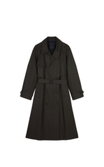 Coat / JNBY Relaxed Cotton Raglan-Sleeve Long Trench Coat