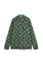 Sweater / JNBY Geometric Patterned Polo Neck Sweater