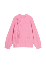 Sweater / JNBY Raglan-Sleeve Cardigan with Chinese Button Closure