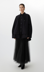 Skirt / JNBY A-Line Tulle Maxi Skirt- 2-in-1 Design