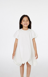 Dress / jnby by JNBY Bubble Girl Pleated Cotton Blend Dress