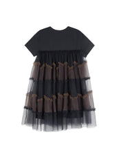 Dresses / jnby by JNBY Crewneck Patchwork Short Sleeve Dress