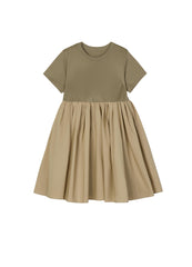 Dresses / jnby by JNBY Patchwork Short Sleeve Dress