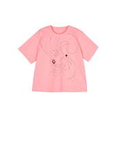 T-Shirt / jnby by JNBY Loose Fit Print Bunny Short Sleeve T-Shirt (100% Cotton)