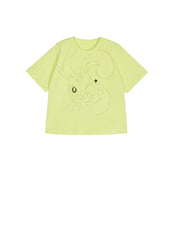 T-Shirt / jnby by JNBY Loose Fit Print Bunny Short Sleeve T-Shirt (100% Cotton)