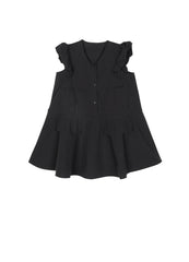 Dresses / jnby by JNBY V-Neck Ruffled Shoulder Short Sleeve Dress