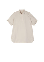 Dresses / jnby by JNBY Solid Shirt Style Short Sleeve Dress