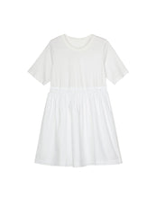 Dresses / jnby by JNBY Crewneck Jersey Patchwork Short Sleeve Dress