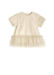 T-Shirt / jnby by JNBY Mesh Stacked Short-Sleeved Girls' T-Shirt