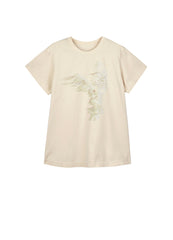 Dress / jnby by JNBY Round Neck Loose Fit Short Sleeve Girls' Dress