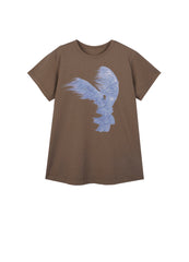 Dress / jnby by JNBY Round Neck Loose Fit Short Sleeve Girls' Dress