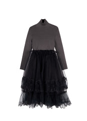 Dress / jnby by JNBY High-necked Wool Dress