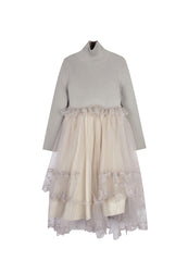 Dress / jnby by JNBY High-necked Wool Dress