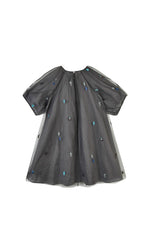 Dress / jnby by JNBY Pleated A-Line Mesh Dress