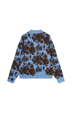Sweater / JNBY Peony Jacquard Polo Neck Knit Pullover