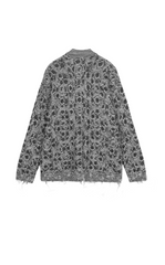 Sweater / JNBY Geometric Patterned Polo Neck Sweater