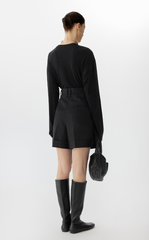 T-shirt / JNBY Tencel-Cashmere Relaxed Fit Long Sleeve T-Shirt