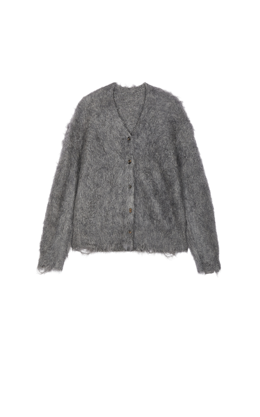 Sweater / JNBY V-neck Mohair-Blend Short Cardigan