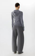 Sweater / JNBY Wool Slim Fit Half-Zip Hooded Pullover