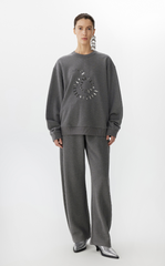 Sweatshirt / JNBY Embellished Snake Metallic Sweatshirt