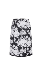 Skirt / JNBY Cotton Blend Floral Midi Skirt