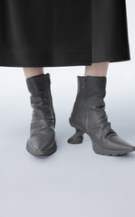 Shoes / JNBY Wool Leather Ankle Boots