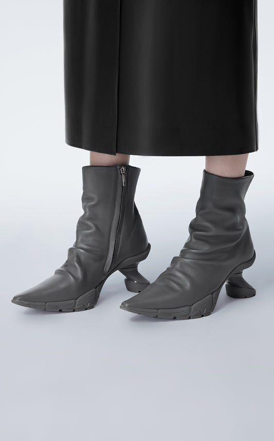 Shoes / JNBY Wool Leather Ankle Boots