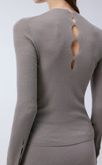 Sweater / JNBY Back Hollowed Out Design Sweater