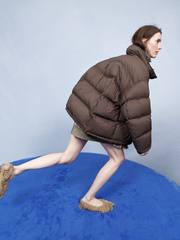 Down Coat / JNBY Oversized Jacquard Mid-Length Down Coat