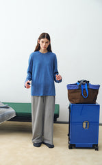 Bag / JNBYHOME Cotton Canvas Two-Tone Tote