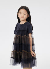 Dresses / jnby by JNBY Crewneck Patchwork Short Sleeve Dress