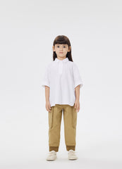 T-Shirt / jnby by JNBY Loose Fit Solid Short Sleeve Polo Shirt
