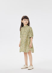 Dresses / jnby by JNBY Full Floral Print Shirt Style Short Sleeve Dress
