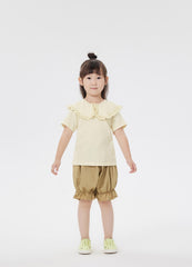 T-Shirt / jnby by JNBY Laced Collar Short Sleeve T-Shirt