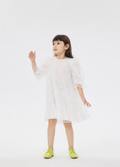 Dresses / jnby by JNBY White Crewneck Short Sleeve Dress