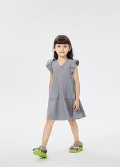 Dresses / jnby by JNBY V-Neck Ruffled Shoulder Short Sleeve Dress