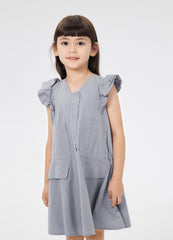 Dresses / jnby by JNBY V-Neck Ruffled Shoulder Short Sleeve Dress