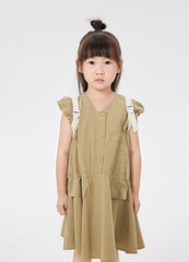 Dresses / jnby by JNBY V-Neck Ruffled Shoulder Short Sleeve Dress