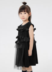 Dresses / jnby by JNBY Ruffled Mesh Patchwork Sleeveless Dress