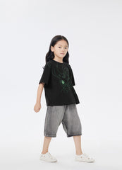 T-Shirt / jnby by JNBY Loose Fit Print Bunny Short Sleeve T-Shirt (100% Cotton)