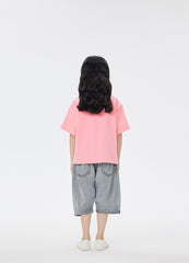 T-Shirt / jnby by JNBY Loose Fit Print Bunny Short Sleeve T-Shirt (100% Cotton)