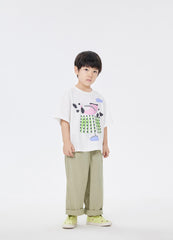 T-Shirt / jnby by JNBY Loose Fit Print Short Sleeve T-Shirt