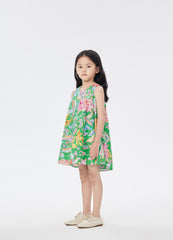 Dress / jnby by JNBY Full Floral Print A-Line Sleeveless Dress