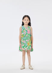 Dress / jnby by JNBY Full Floral Print A-Line Sleeveless Dress
