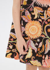 Dress / jnby by JNBY Full Floral Print A-Line Sleeveless Dress